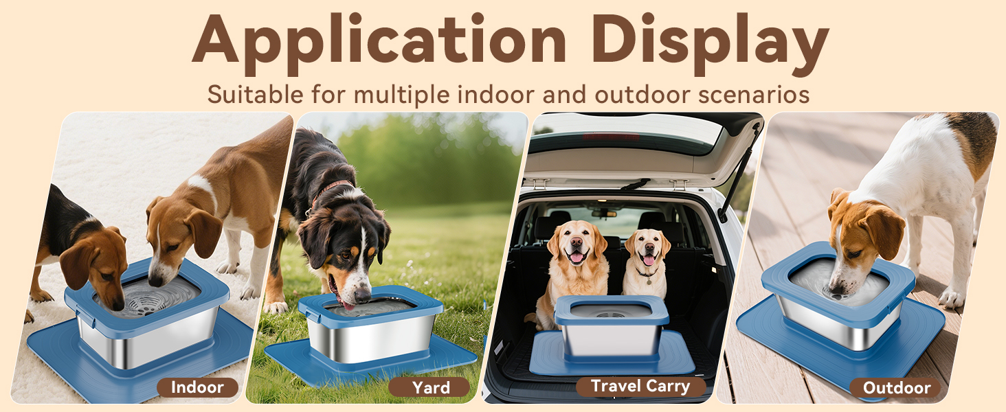 No Spill Dog Water Bowl