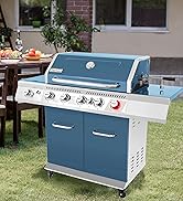 Royal Gourmet GA5403B 5-Burner BBQ Cabinet Style Propane Gas Grill with Rotisserie Kit, Sear Burn...