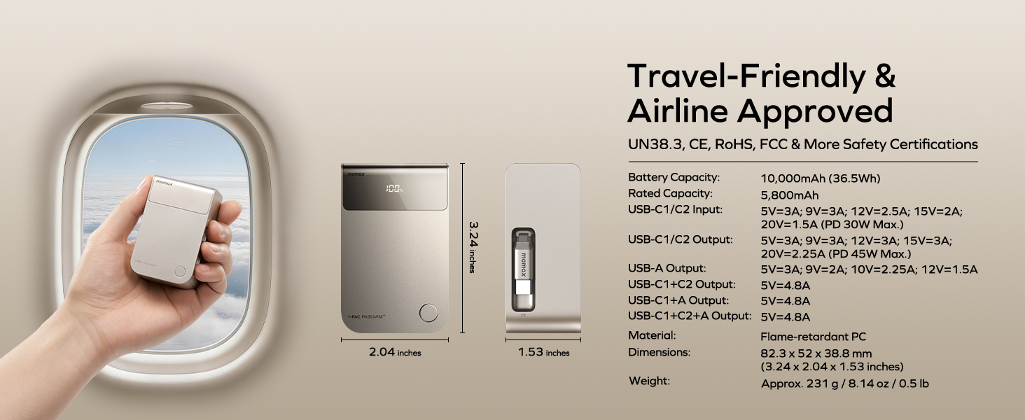 MOMAX Mini Portable Charger
