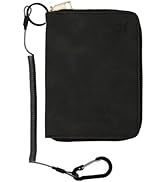Passport Holder with Tether and Carabiner Clip to Prevent Loss and Theft, Rfid Passport Holder fo...