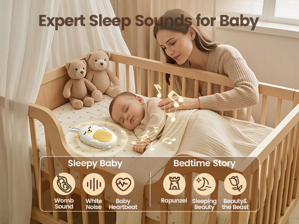 Vaydeer Baby Sound Machine for Sleep, White Noise Machine