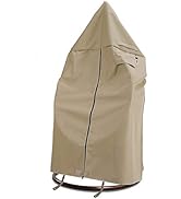 Flexiyard Patio Hanging Chair Cover with Adjustable X-Lock System and Zipper, Easy On Easy Off, H...