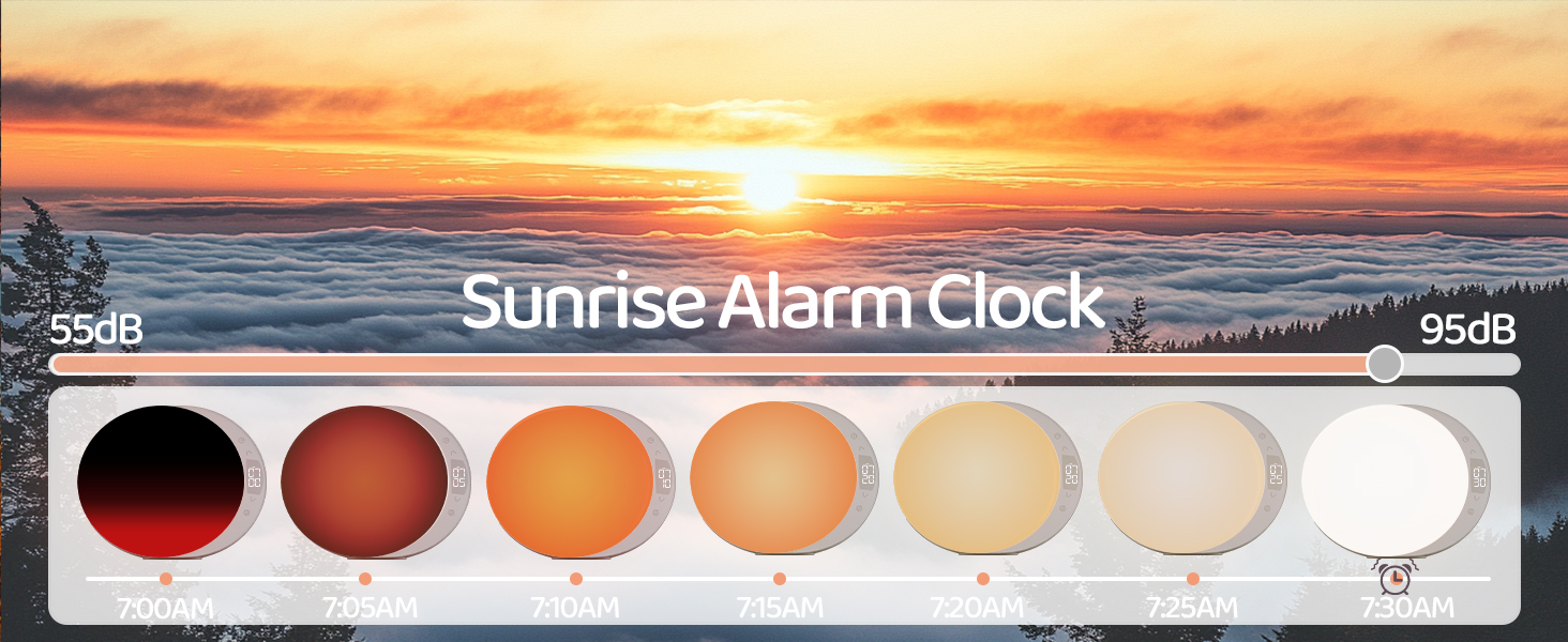 The sun gradually rises