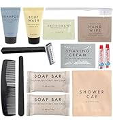 Bulk Hygiene Kits – 50 Packs of 15-Piece Toiletry Kits for Travel, Homeless Care, Charity Donatio...