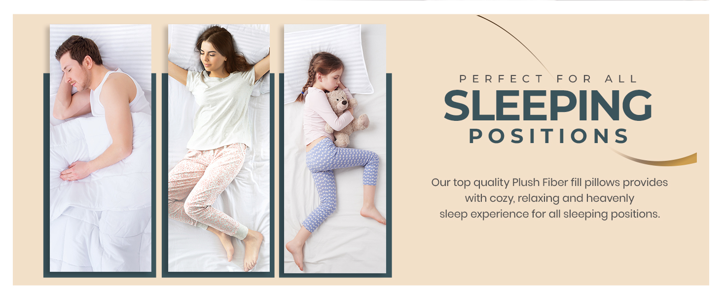 pillow, pillows king size set of 2, bed pillows, hotel pillows, king pillows 2 pack, king pillow