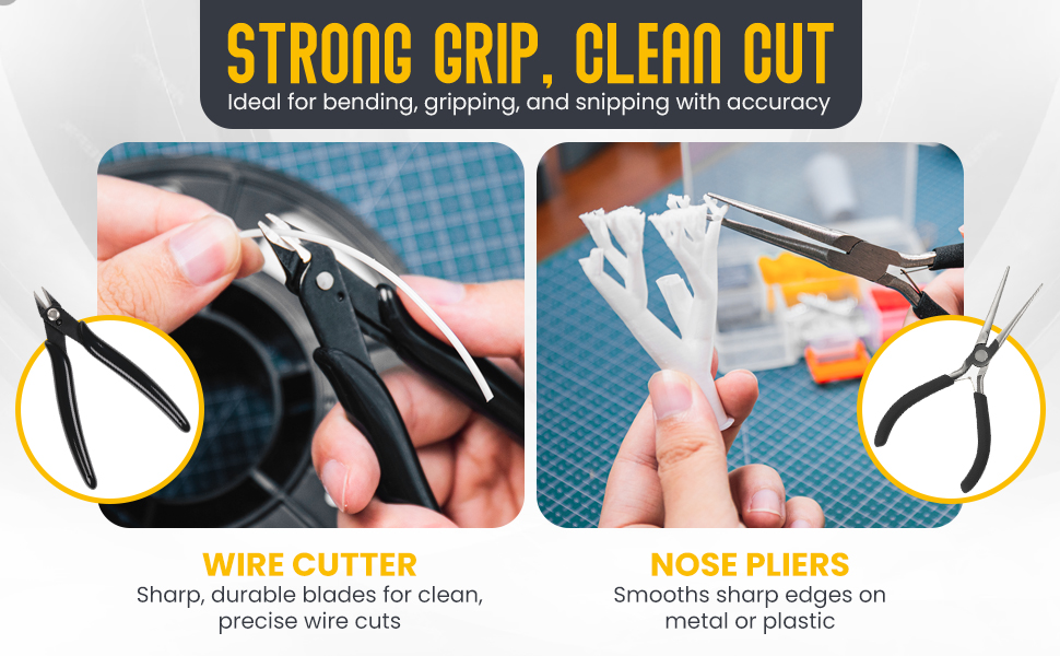 wire cutter and pliers