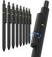 Hiacry 8 Pcs Gel Pens - 0.7mm Fine Point Smooth Writing Black Ink, Quick-Dry Long Lasting Fidge P...