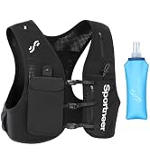 Sportneer Running Vest: Hydration Vest with 500ML Soft Flask, Lightweight Breathable Zero-Bounce ...