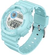 findtime Digital Watch Womens Sport Waterproof White Wrist Watches for Women with Alarm Stopwatch...
