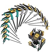 GRENPRO 14-Piece T-Handle Allen Wrenches Sets, Long Arm Allen Key Set, Metric &amp; SAE Hex Key Set w...