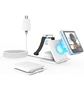 3 in 1 Wireless Charger for Samsung Z Flip, Foldable 15W Fast Wireless Charging Station, Portable...