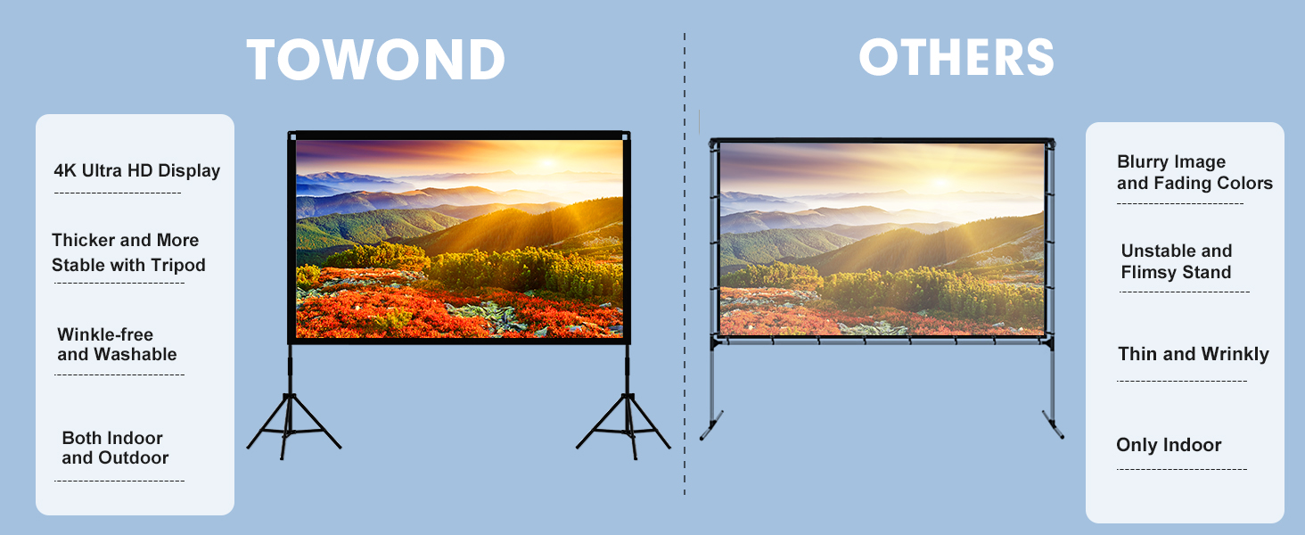 Projector Screen with Stand