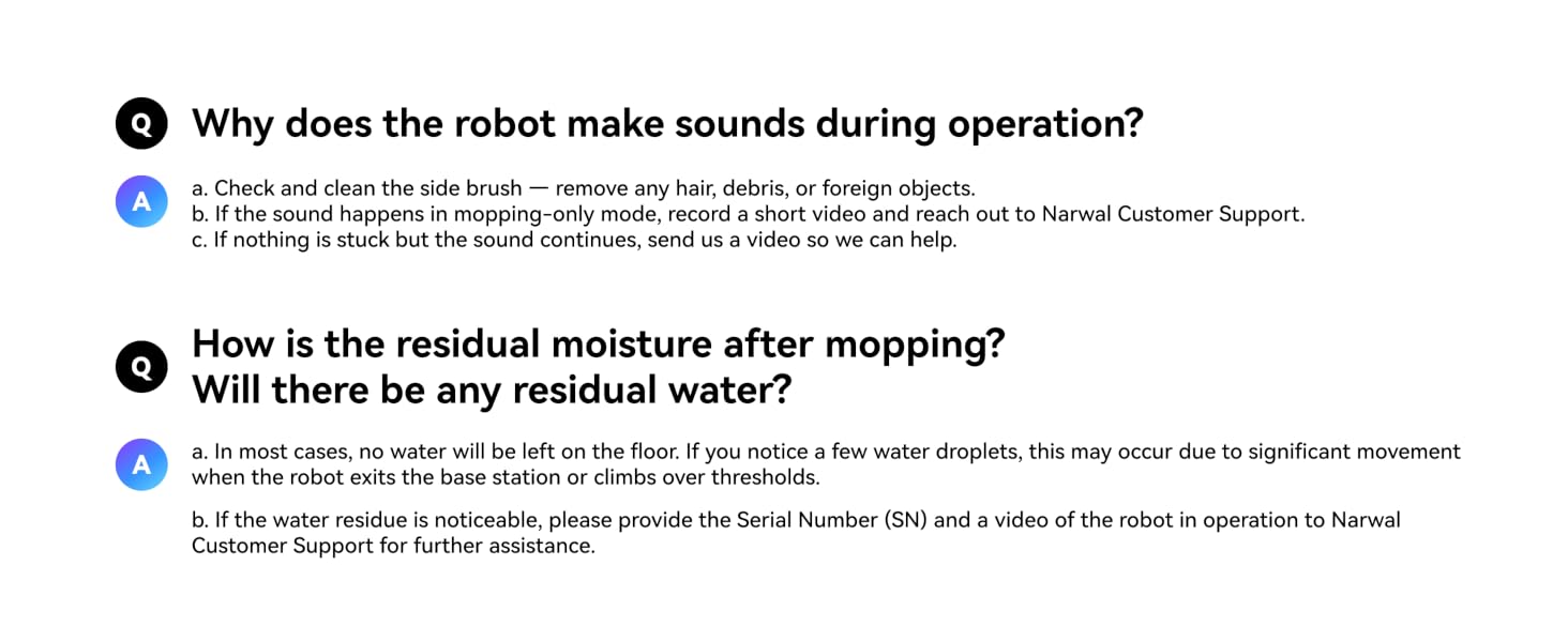 Why does the robot make sounds during operation?