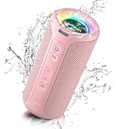 Ortizan Bluetooth Speakers, 40W Loud Sound, Wireless Stereo, IPX7 Waterproof, Extra Bass, LED Lig...