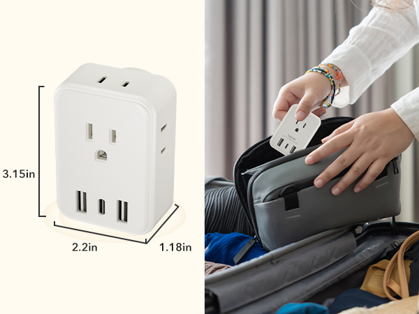 4-Sided Way Outlet Splitter