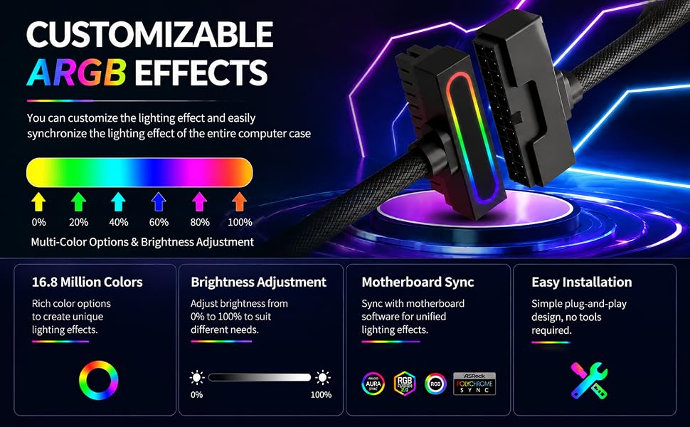 24 PIN RGB CABLE
