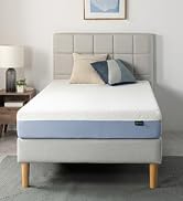 Zinus 8-Inch Twin Cooling Essential Memory Foam Mattress, White, Medium Feel, Fiberglass Free, Ce...