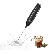 Milk Frother Handheld Battery, Electric Foam Maker Frother Wand, Drink Mixer with Stainless Steel...