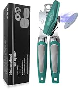 Safring Can Opener Manual with Magnet, Stainless Steel Handheld Heavy Duty Can Opener, Sharp Blad...