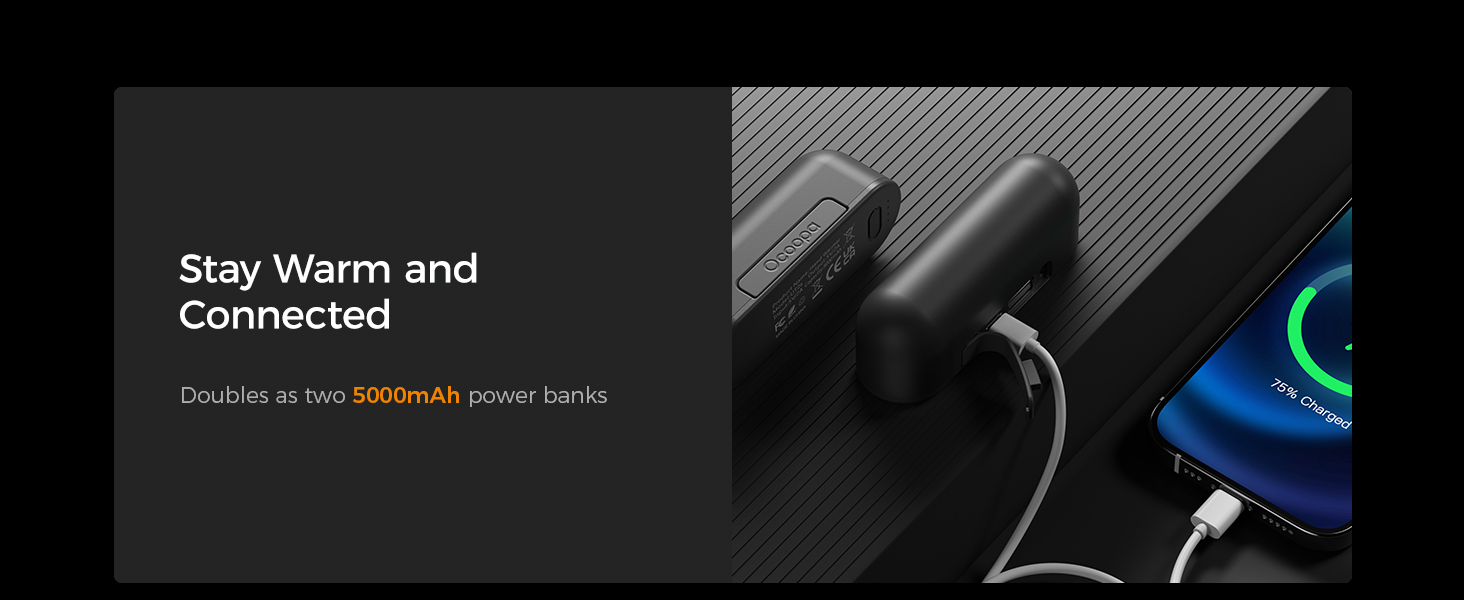 hand warmer power bank 10000