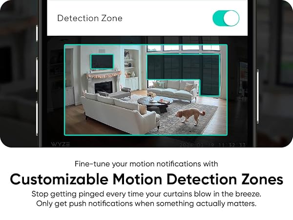 Wyze Indoor Cam Pan Detection Zones