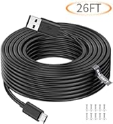 8M/26FT Micro USB Power Extension Cable Compatible with Wyze Cam V3, Wyze Cam Outdoor, Blink Came...