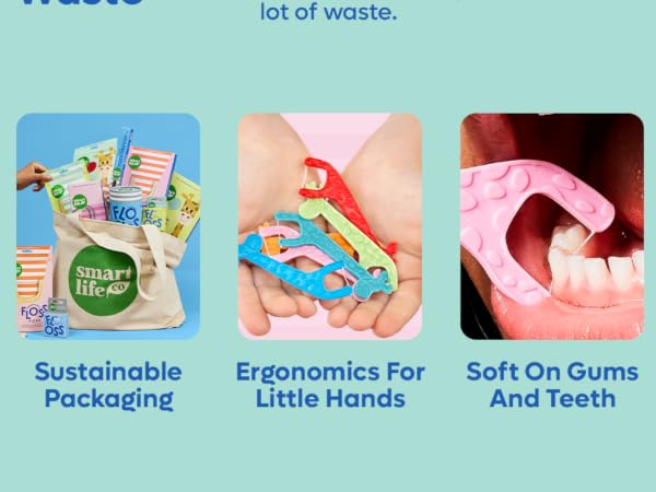 sustainable dental floss picks, floss picks, zero waste floss picks, plastic free