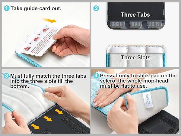 How to install a mop pad
