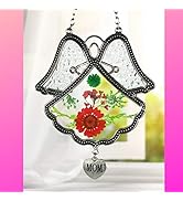 Angel Wings Mother Suncatcher - Pressed Flowers with Silver Mom Charm - Mother Sun Catcher