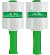 QILIMA Industrial Mini Clear Stretch Wrap Film with Handle 5" 1000ft 80 Gauge for Pallet Wrap, Du...