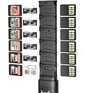 BUDI Switch Case - 12 Game Storage &amp; 10 Memory Card Slots - Portable Switch Game Holder for Ninte...