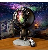 AIRIVO Star Projector,Astronaut Galaxy Projector Night Light Bluetooth Speaker with Remote,White ...