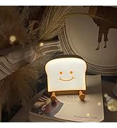 QANYI Toast Bread Night Light,Soft LED Toast Lamp with Cute Face Always Smile,Bedroom Table Lamps...