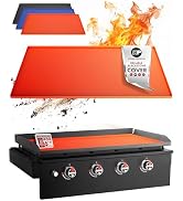 KITCHEN PERFECTION 36" Premium Silicone Griddle Cover Mat for Blackstone Griddle 36 Inch - Hermet...