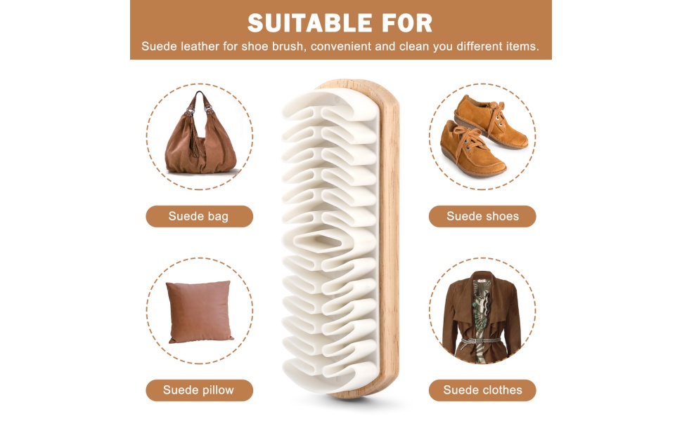 Suede Shoe Brush and Eraser Nubuck Brush