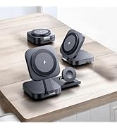 Trendwave 3 in 1 Charging Station for Apple Magsafe Charger Travel Accessories, Wireless Charger ...