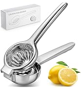Lemon Squeezer, Sopito Stainless Steel Citrus Press Heavy Duty with Large Metal Lemon Juicer Sque...