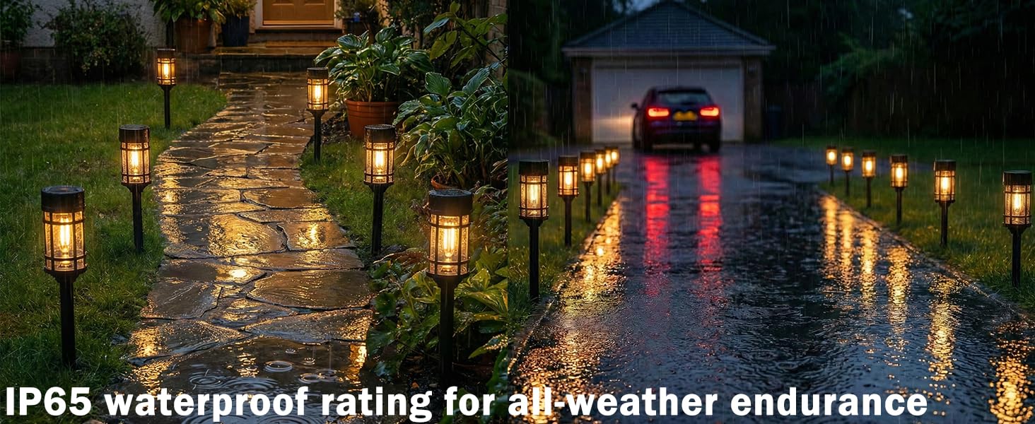 pathway solar lights outdoor waterproof