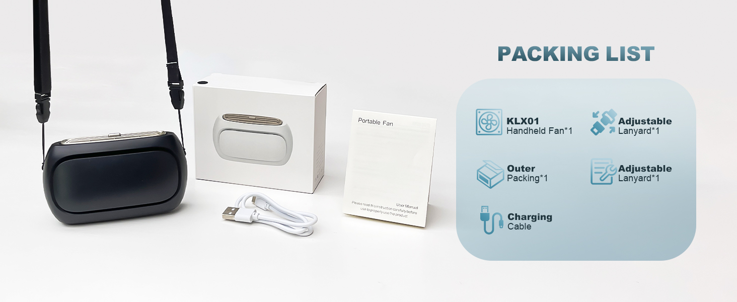 personal handheld fan portable neck fan mini small fan battery operated fan usb rechargeable fan