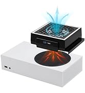 Mcbazel Cooling Fan for Xbox Series S, RGB LED Display, Low Noise, 2 Extra USB Ports, 3 Level Adj...