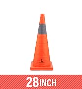 28 Inch Collapsible Traffic Safety Cones, Multi Purpose Pop-up Cones