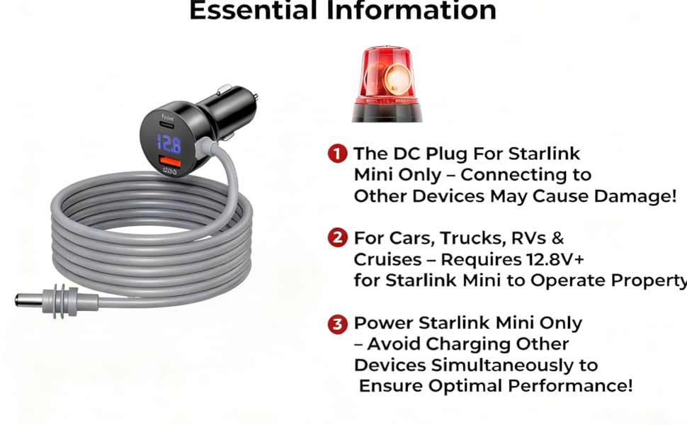 DC Plug For starlinkMini only