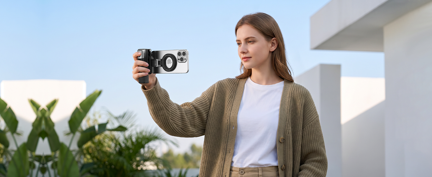 Magnetic Phone Selfie Stick Tripod with Wireless Remote