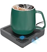 Coffee Mug Warmer Set: Coffee Warmer for Desk Auto Shut Off Candle Warmer Plate Electric Beverage...