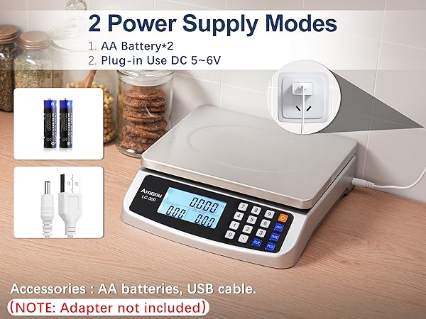 ATOGOU 66lb/30kg Large Digital Kitchen Scale