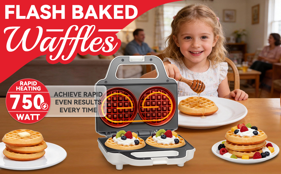 Flash Baked Waffles