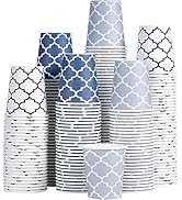 Clawsoff [300 Pack] 3 oz Paper Cups, Small Mouthwash Cups 3 OZ, Mini Disposable Bathroom Cups, Pa...