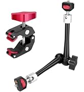 HEMMOTOP Magic Arm Camera Mount 11'' Max. Payload 5.5 LBS, Adjustable Articulating Arm and Super ...