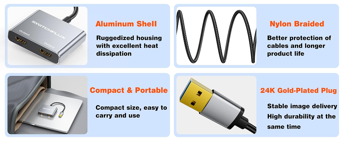 usb to hdmi adapter for dual monitor