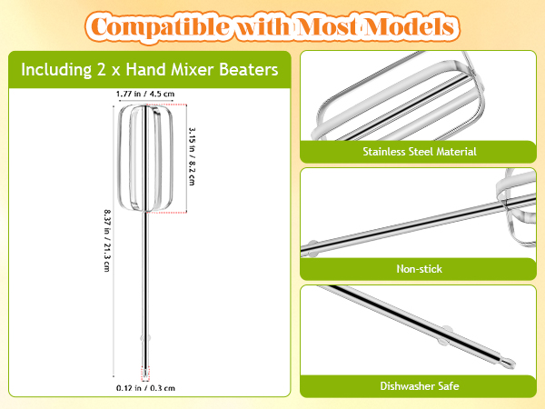 Stainless Steel Hand Mixer Attachments Replacement